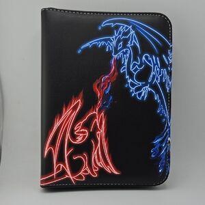 Pokemon Binder For Card Collecting - 50 Sleeves  Zip Closure Wrist Strap NEW